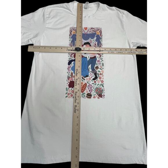 Disney Little Mermaid Ariel & Prince Eric Dancing T-Shirt - Size M Next Level - Picture 8 of 8